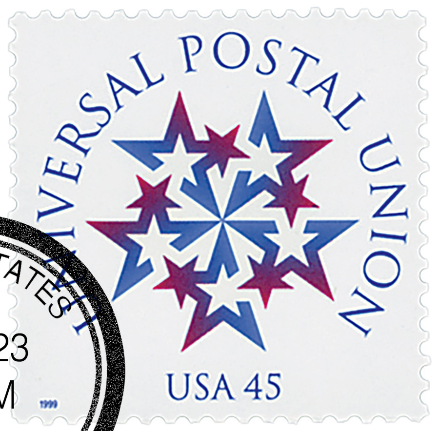 3332 - 1999 45c Universal Postal Union - Mystic Stamp Company