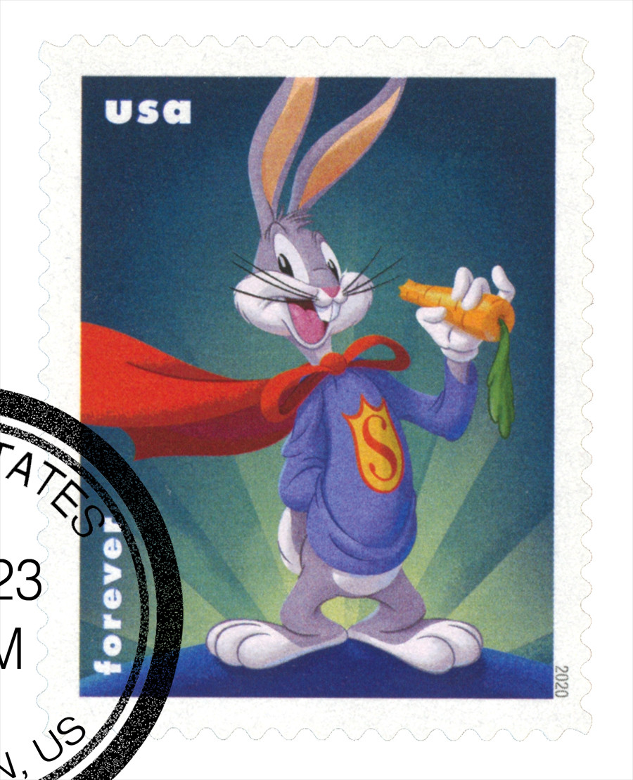 5501 - 2020 55c Bugs Bunny - Super-Rabbit - Mystic Stamp Company