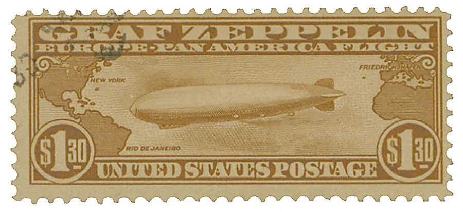 C14 - 1930 $1.30 Graf Zeppelin, Brown - Mystic Stamp Company