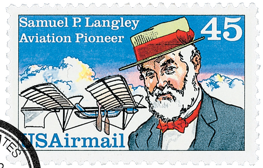 C118 - 1988 45c Aviation Pioneer Samuel P. Langley - Mystic Stamp
