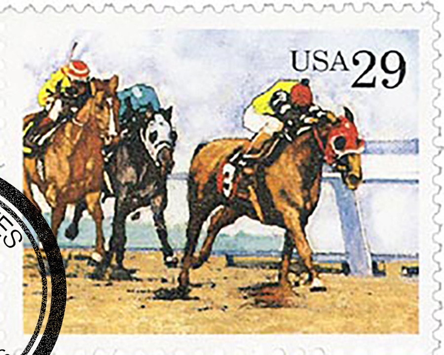 2757 - 1993 29c Sporting Horses: Racing - Mystic Stamp Company