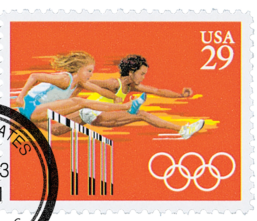 2557 - 1991 29c Summer Olympics: Hurdles - Mystic Stamp Company