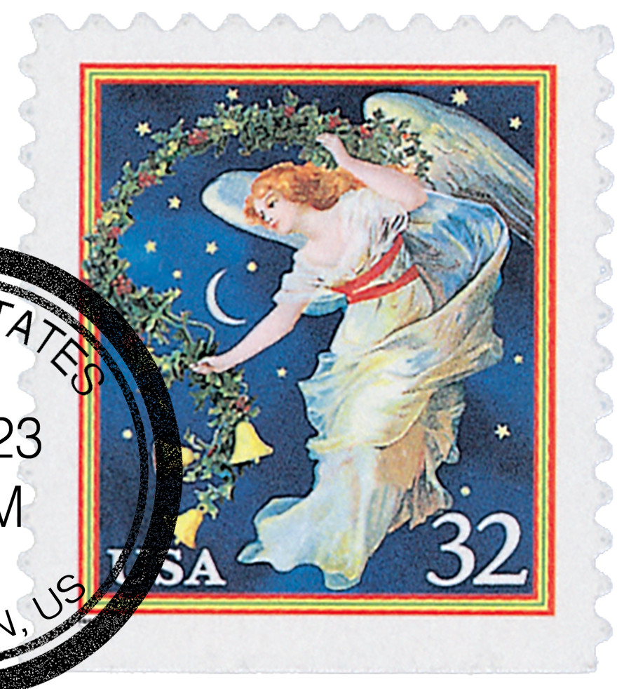 3012 - 1995 32c Midnight Angel, booklet single - Mystic Stamp Company