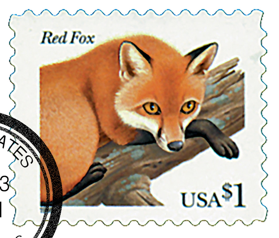 3036 - 1998 $1.00 Flora & Fauna Series: Red Fox - Mystic Stamp Company