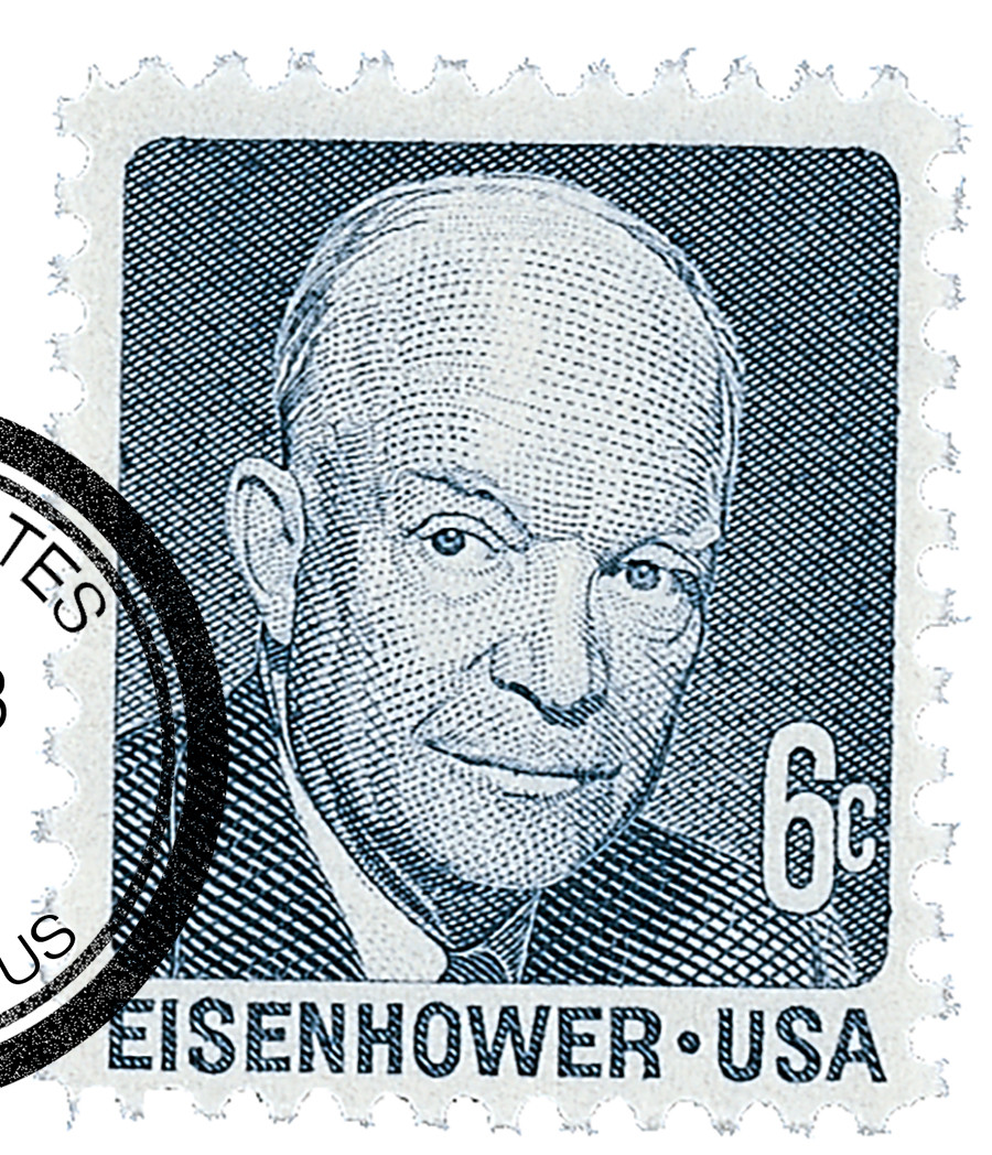 1393 - 1970 6c Dwight D. Eisenhower - Mystic Stamp Company