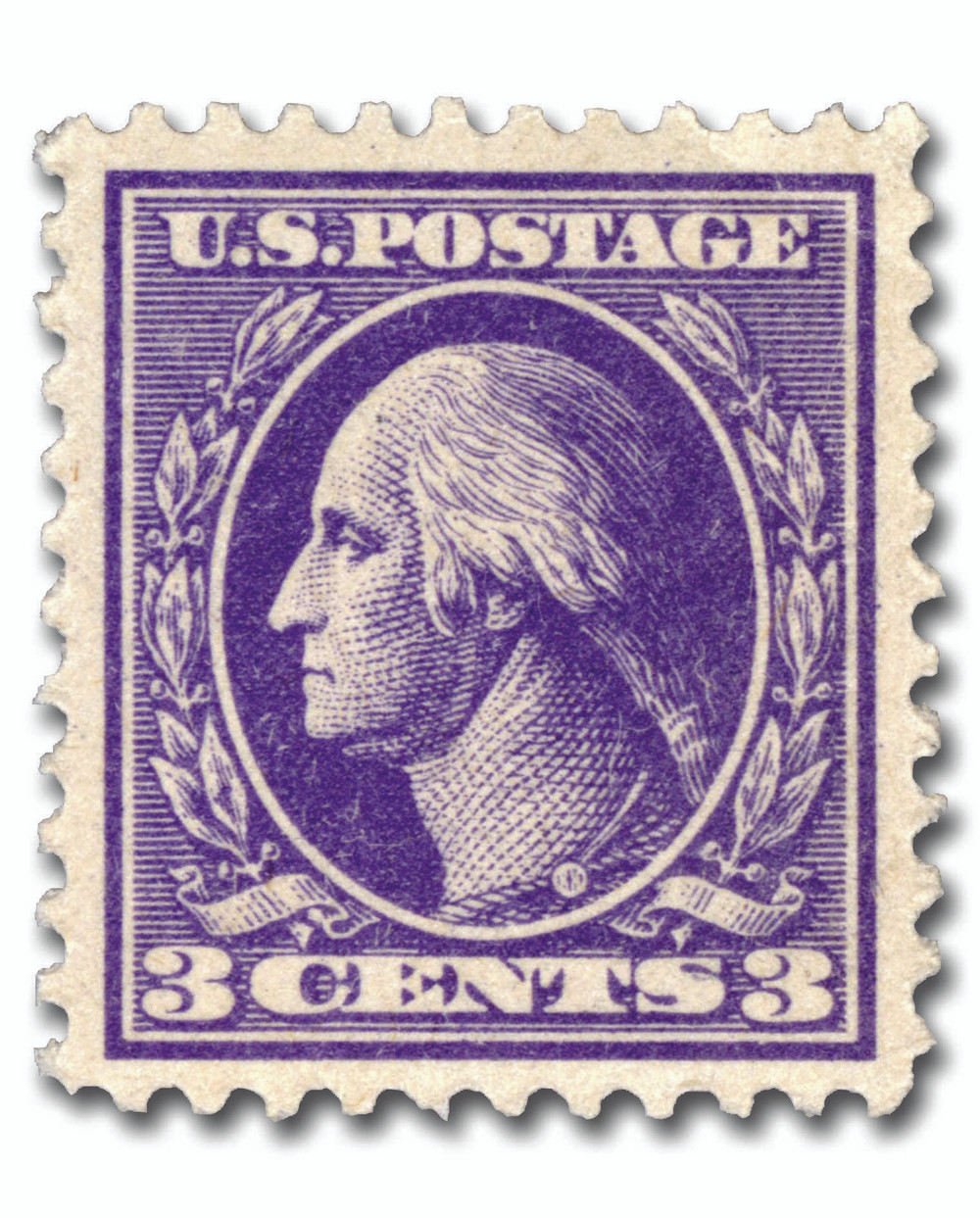 530 - 1918 3c Washington, Purple, Offset Printing
