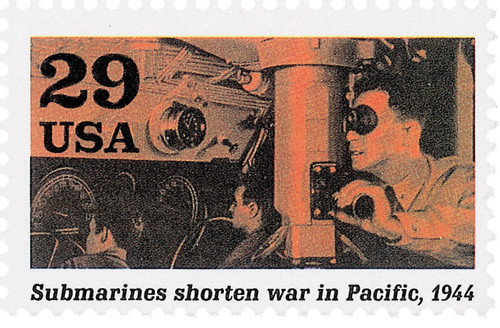 2838e - 1994 29c World War II: Submarines Shorten War in Pacific