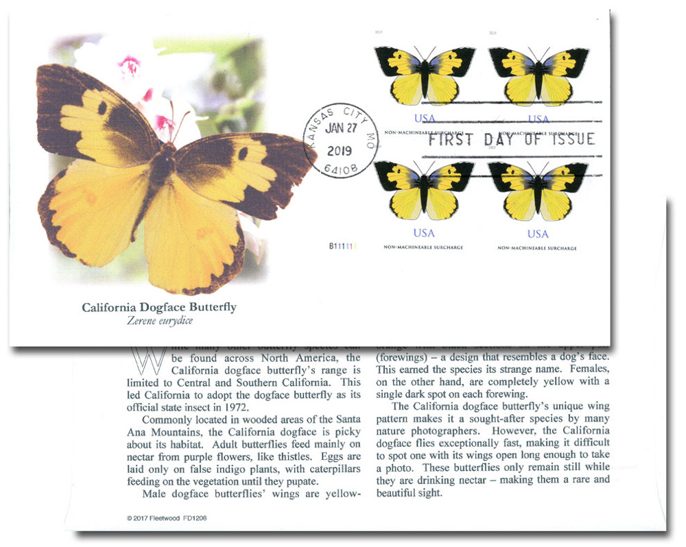 725519 -- Fleetwood First Day Cover (Plate Block) -- First Day Cover