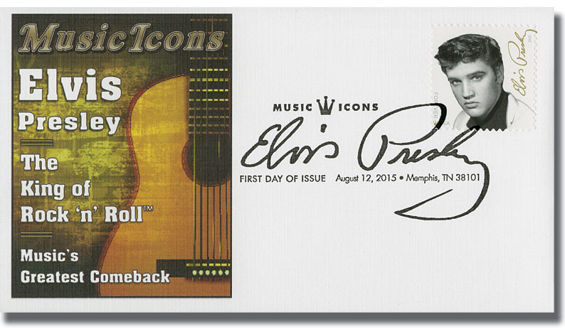 5009 - 2015 First-Class Forever Stamp - Music Icons: Elvis Presley