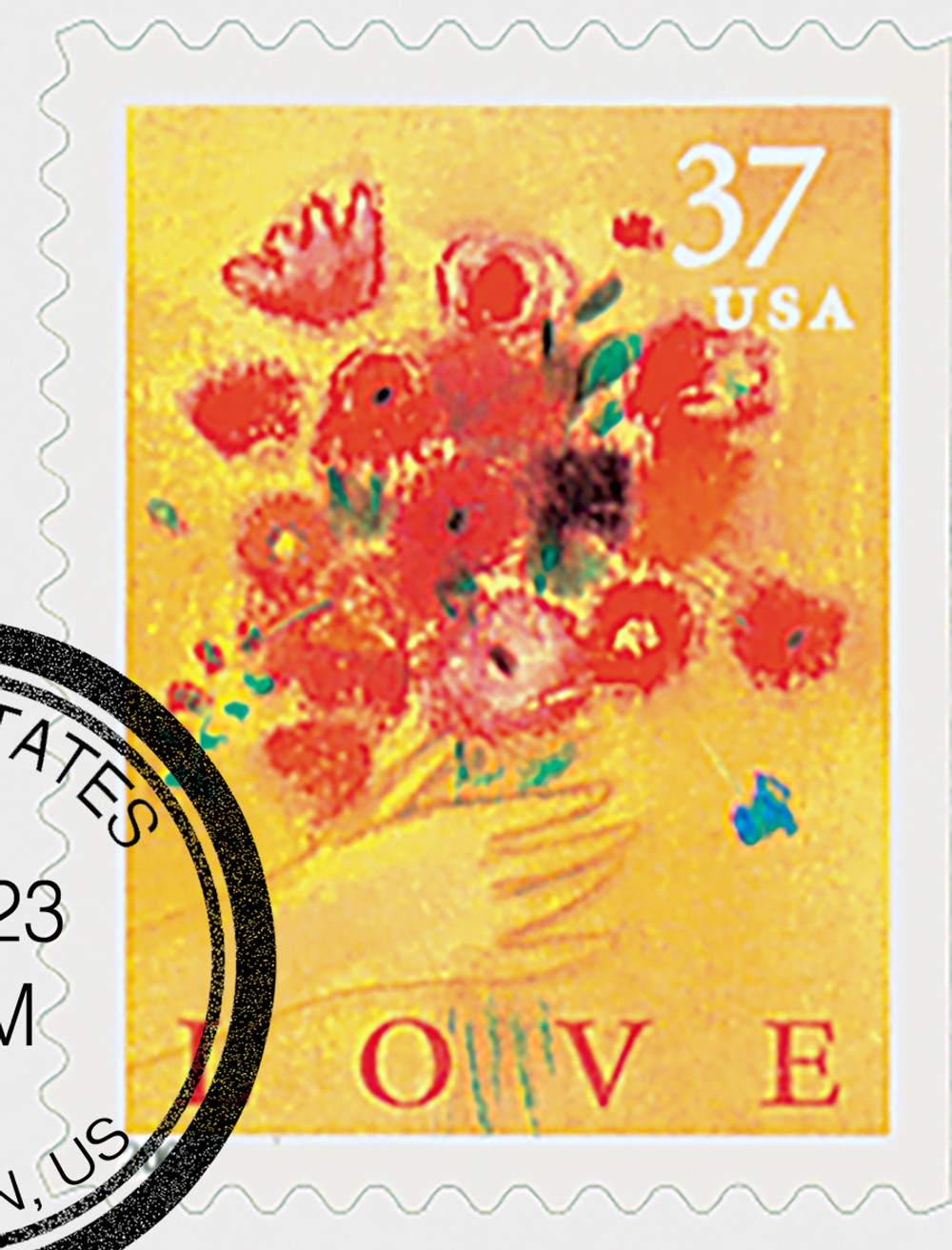 3898 - 2005 37c Love Series: Bouquet - Mystic Stamp Company