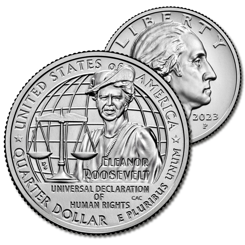 M❤️  CNAW08P - 2023 American Women Quarters Program - Eleanor Roosevelt