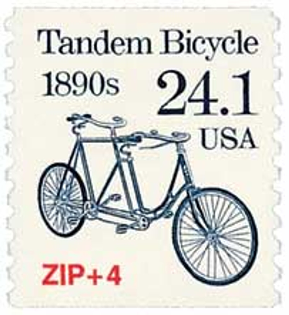 2266 - 1988 24.1c Transportation Series: 1890s Tandem