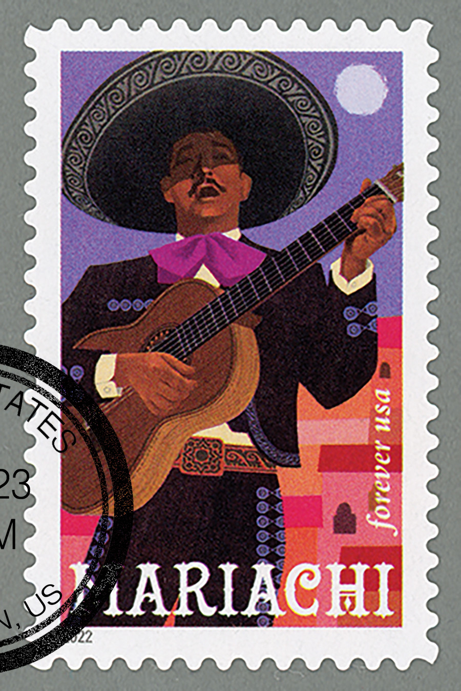 5703 - 2022 First-Class Forever Stamp - Mariachi: Guitarist and