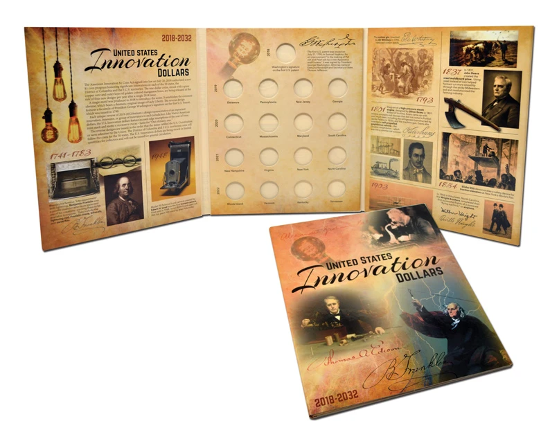 CNF8 - 2018-32 U.S. Innovation Dollars Folder - Mystic Stamp Company