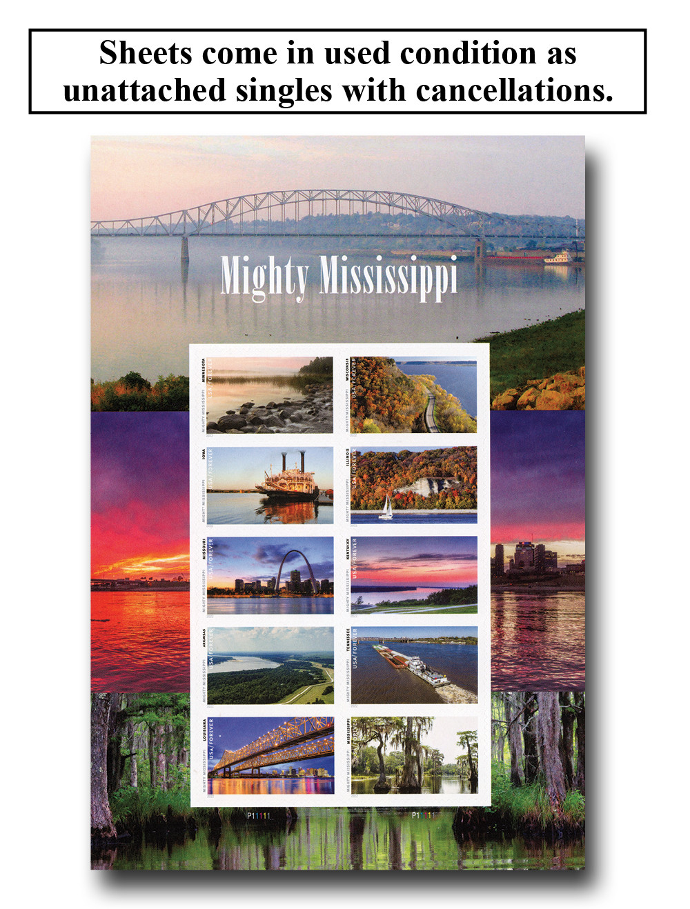 5698 - 2022 First-Class Forever Stamp - The Mighty Mississippi
