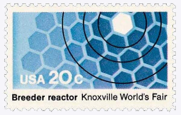 2008 - 1982 20c Knoxville World's Fair: Breeder Reactor - Mystic