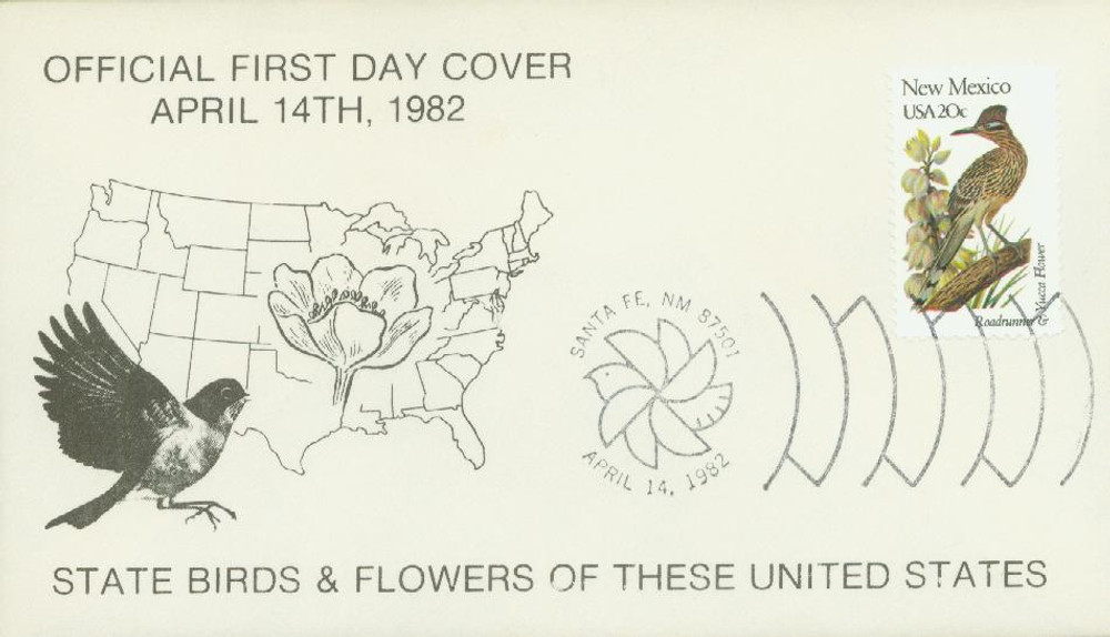 アメリカ合衆国の切手　state birds and flower アメリカ合衆国の切手 state birds and flower 1953-2002 - 1982