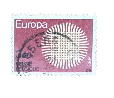 Belgium 1970 Europa CEPT Woven Design