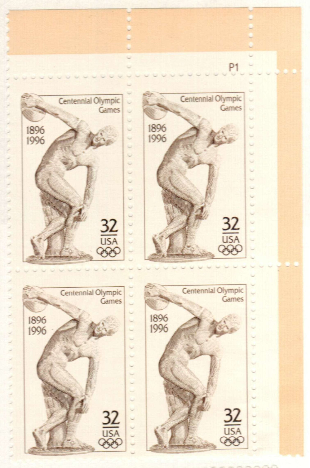 320592 -- Mint Plate Block -- Mint Stamp(s)