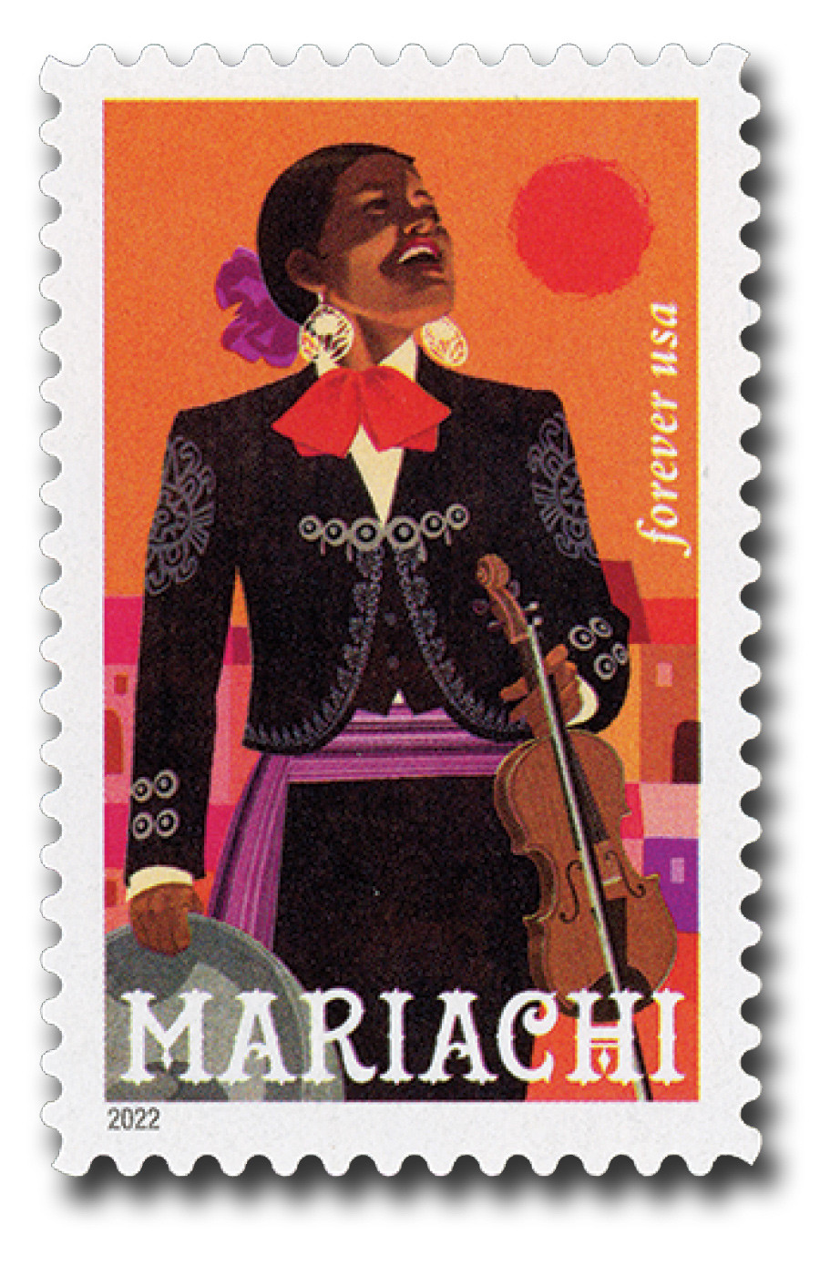 5705 - 2022 First-Class Forever Stamp - Mariachi: Violinist and