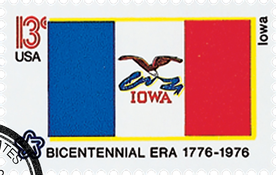 1661 - 1976 13c Bicentennial State Flags: Iowa - Mystic Stamp Company