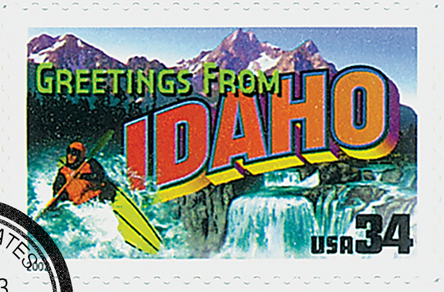 3572 - 2002 34c Greetings From America: Idaho - Mystic Stamp Company