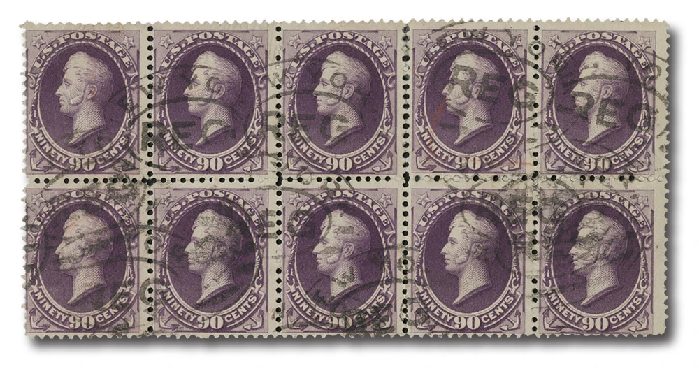 218 - 1888 90c Oliver H. Perry, Purple, Soft Paper, Perf. 12