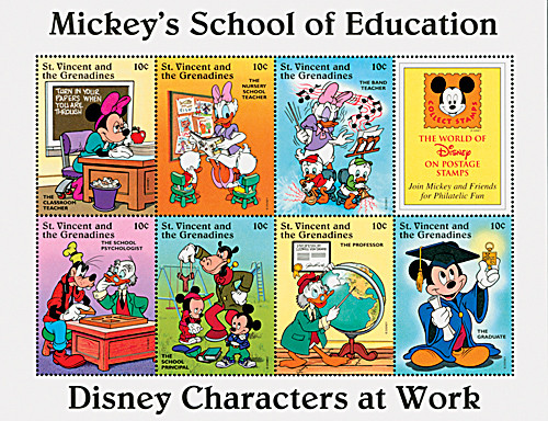 ディズニースタンプギャラリー セントビンセント&ガ―ナ発行ミッキーポ―トレイト ディズニースタンプギャラリー セントビンセント&ガ―ナ発行ミッキーポ