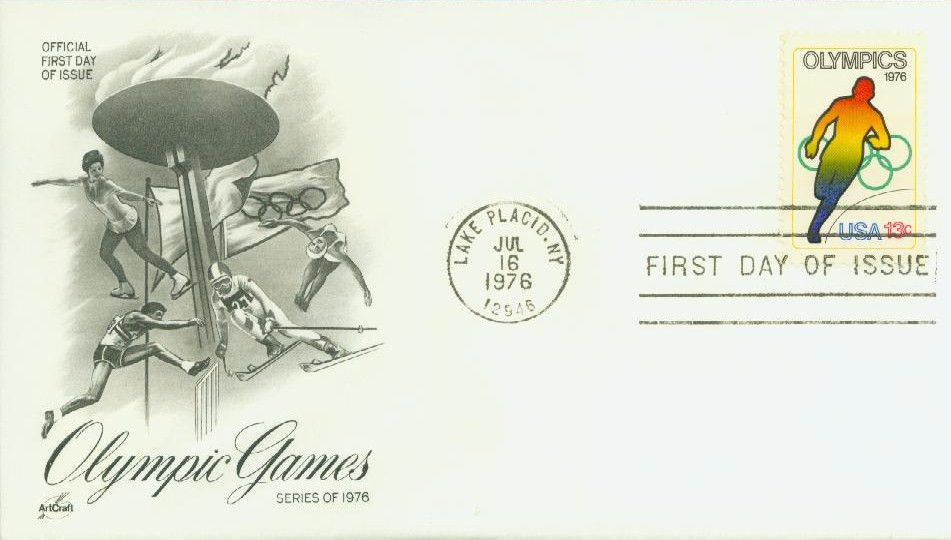 1697 - 1976 13c Olympic Games: Running - Mystic Stamp Company