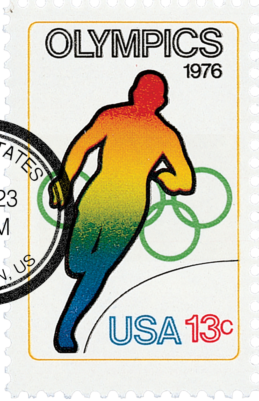 1697 - 1976 13c Olympic Games: Running - Mystic Stamp Company