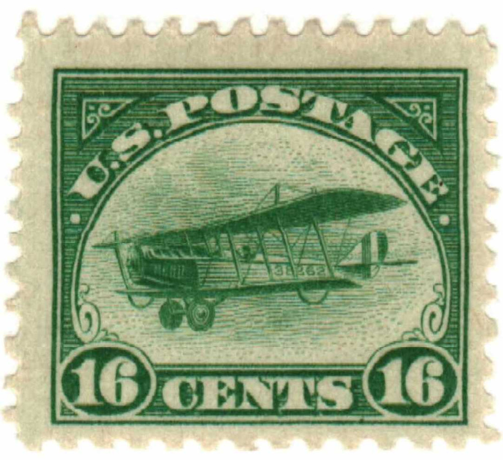 アメリカ切手 航空切手 カーチスJNジェニー 24セント 1918年発行