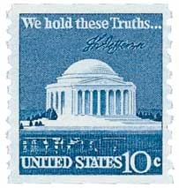 1520 - 1973-74 10c Jefferson Memorial, coil - Mystic Stamp Company