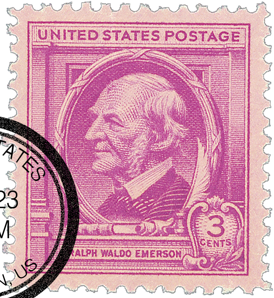 861 - 1940 3c Famous Americans Series: Ralph Waldo Emerson