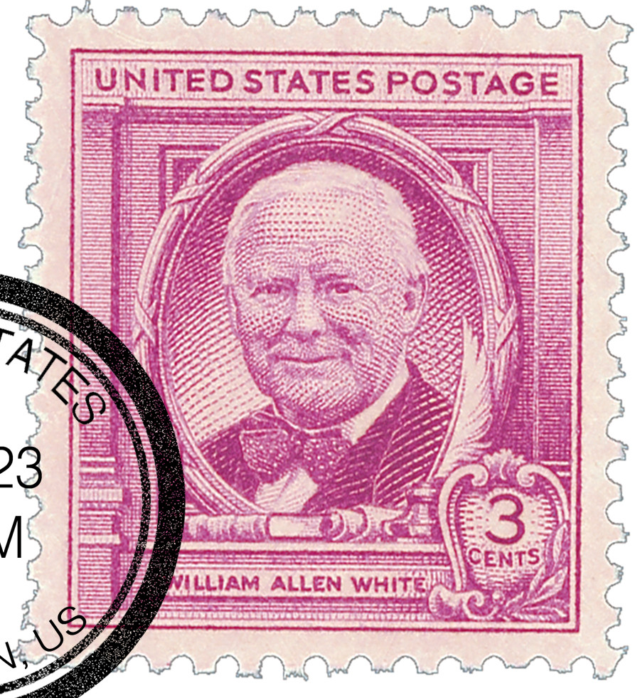960 - 1948 3c William Allen White - Mystic Stamp Company