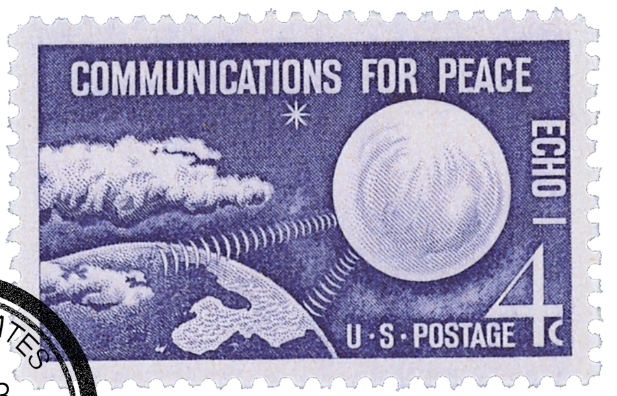 未使用　コンゴ民主共和国　1968年　50マクタ　P-11as　見本券 1173 - 1960 4c Echo I, Communications for Peace - Mystic Stamp Company