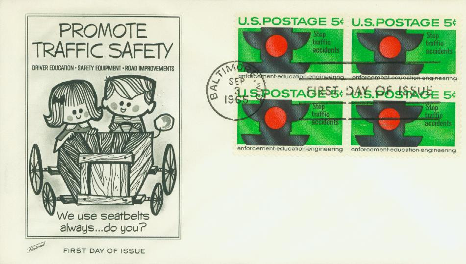 1272 - 1965 5c Traffic Safety - Mystic Stamp Company