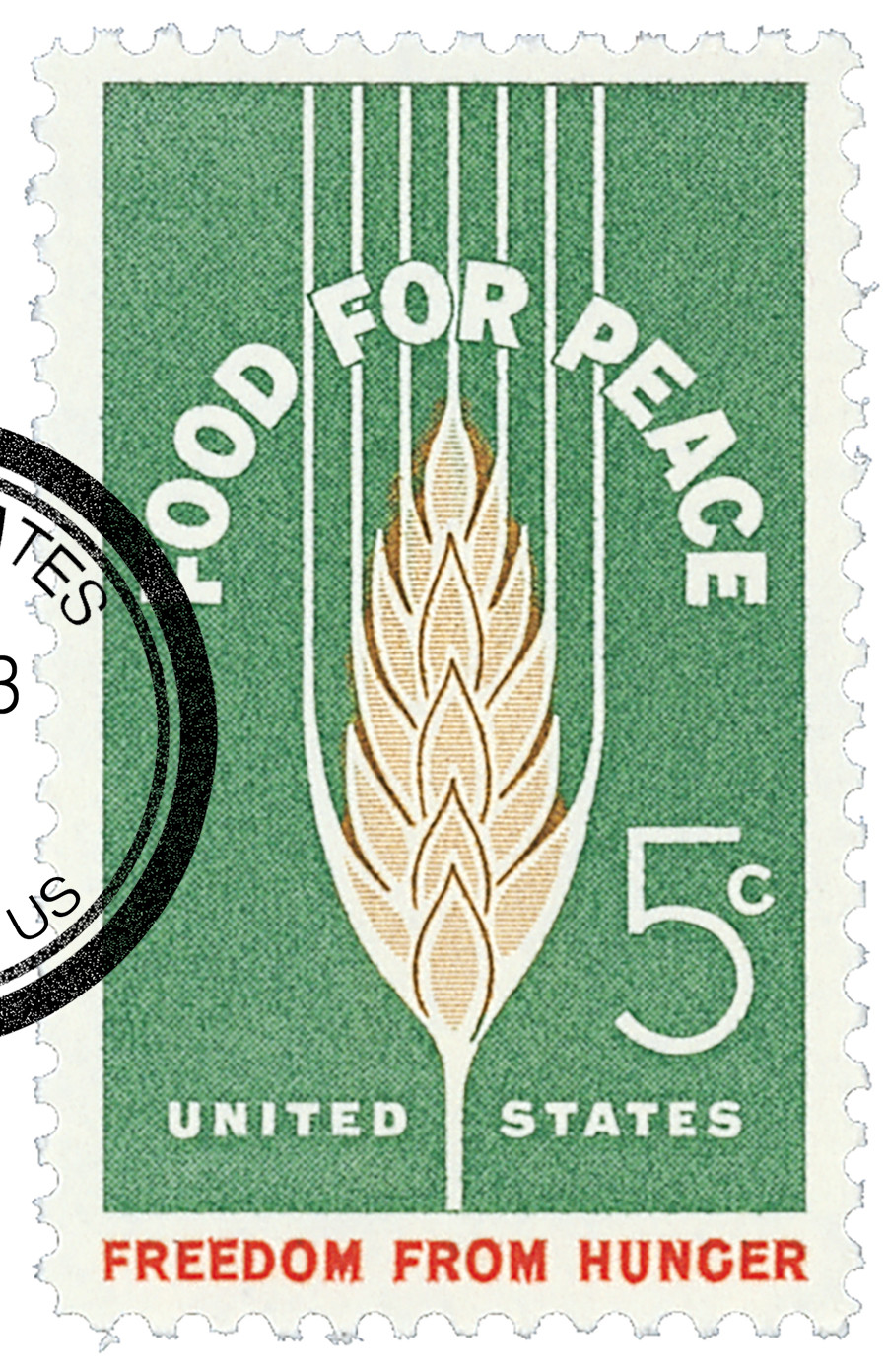 1231 - 1963 5c Food for Peace, Freedom from Hunger - Mystic Stamp