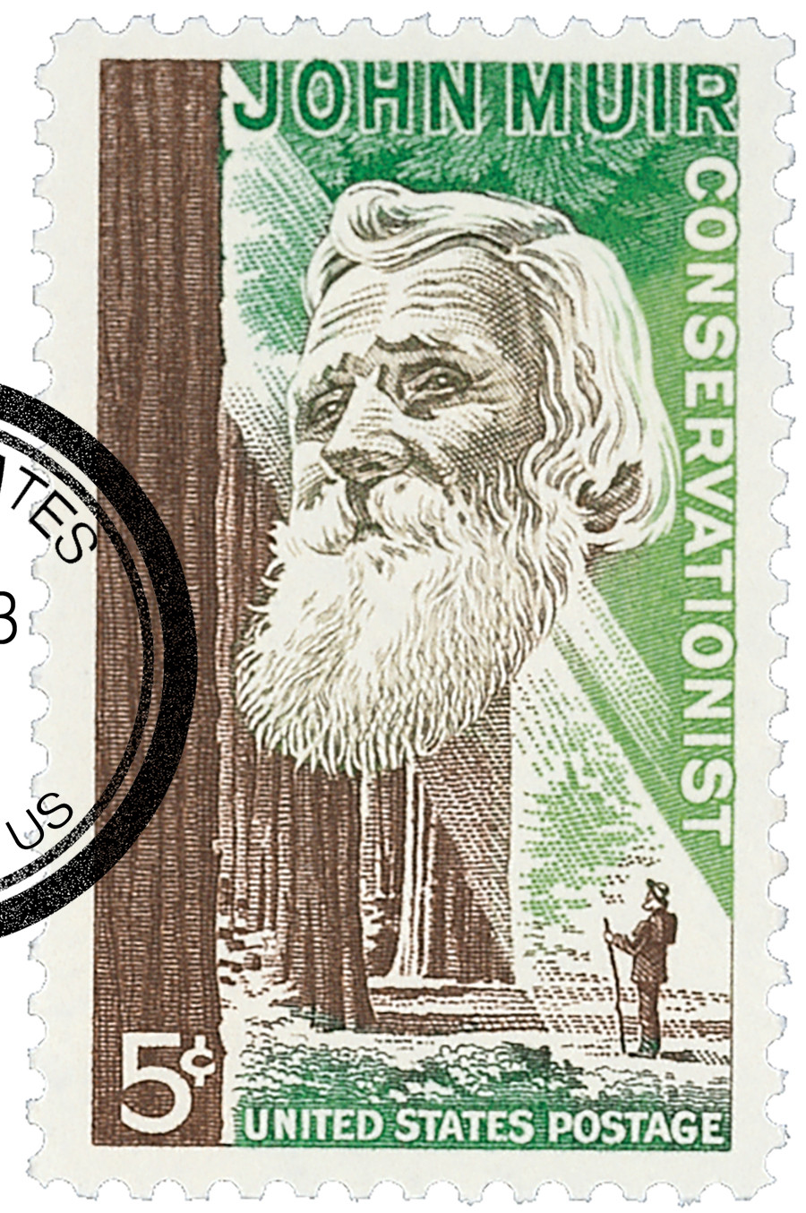 1245 - 1964 5c John Muir - Mystic Stamp Company