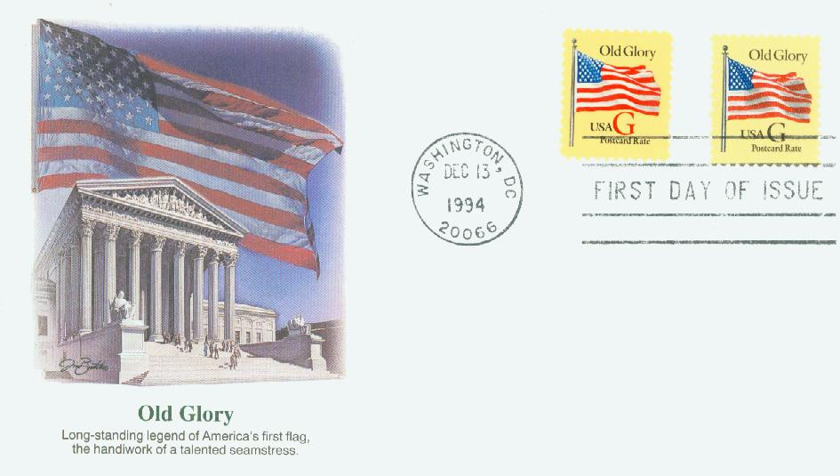 2879 - 1994 20c G-Rate Old Glory - Mystic Stamp Company