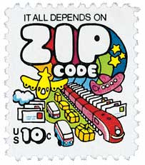 1511 - 1974 10c Zip Code - Mystic Stamp Company