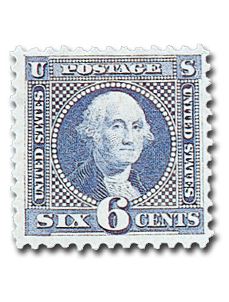 115 - 1869 6c Washington, Ultramarine, Hard Wove Paper, G