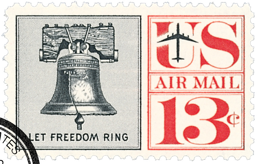 C62 - 1961 13c Liberty Bell - Mystic Stamp Company