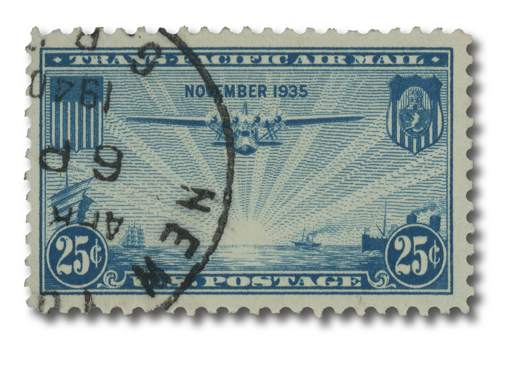 C20 - 1935 25c Trans-Pacific: 