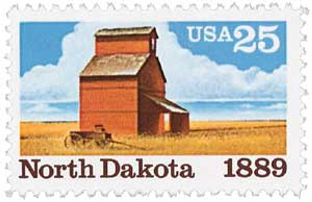 2403 - 1989 25c North Dakota Statehood - Mystic Stamp Company