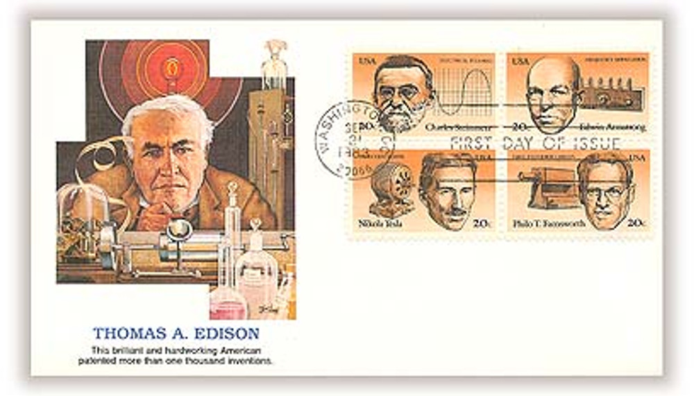 2055-58 - 1983 20c American Inventors - Mystic Stamp Company
