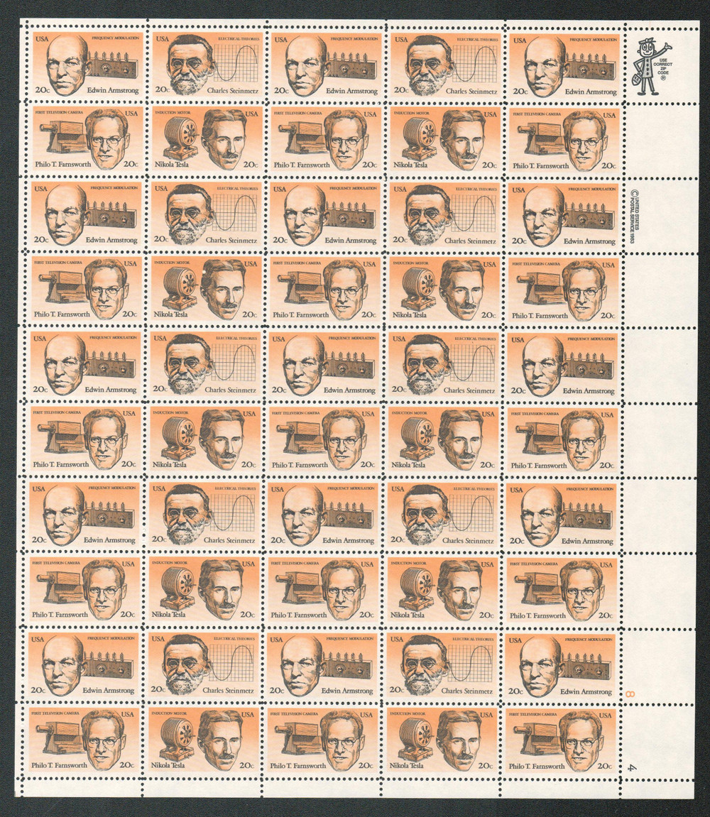 2055-58 - 1983 20c American Inventors - Mystic Stamp Company