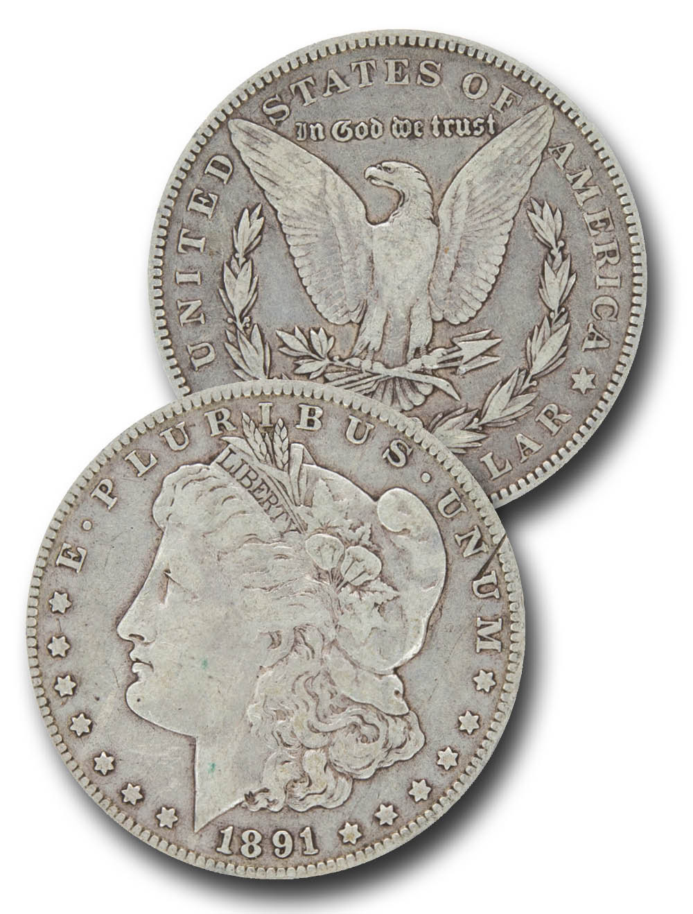 CW-891O - 1891-O Morgan Silver Dollar - Mystic Stamp Company