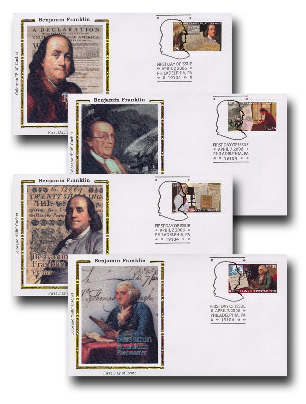 4021-24 - 2006 39c Benjamin Franklin - Mystic Stamp Company