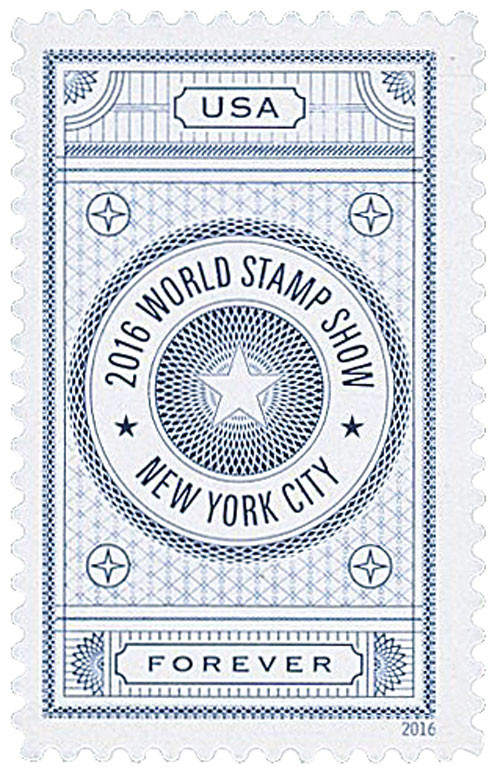 ビンテージハガキ 5062 - 2016 First-Class Forever Stamp - World Stamp Show: Blue
