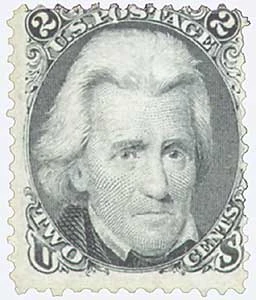 美品 激レア Two Kings In A Cipher 84 - 1867 2c Andrew Jackson, Black, D Grill, Perf. 12 - Mystic